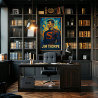 Jim Thorpe Legendary Athlete Poster