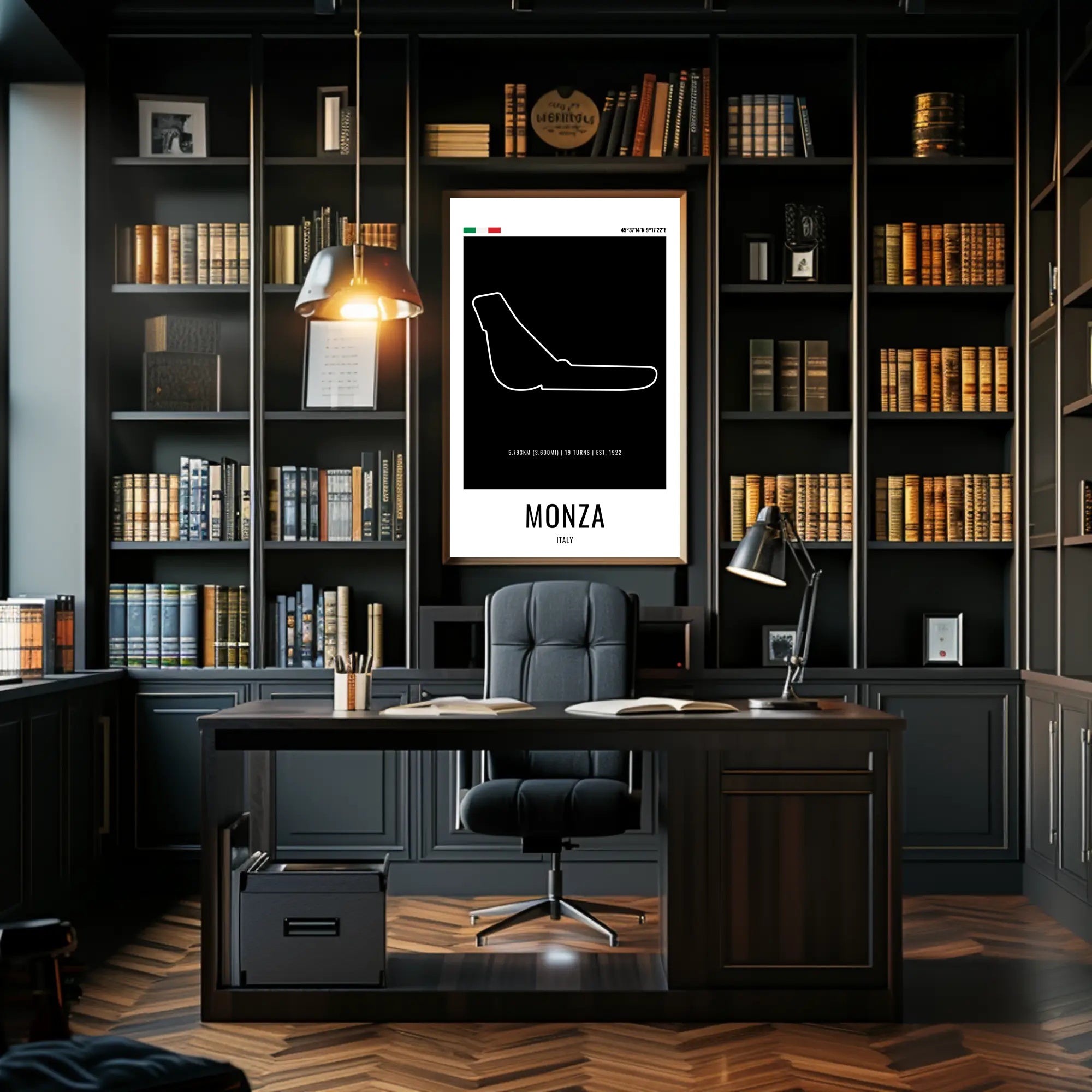 Monza Circuit Minimalist Racing Artwork Sports Poster