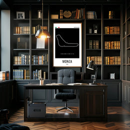 Monza Circuit Minimalist Racing Artwork Sports Poster