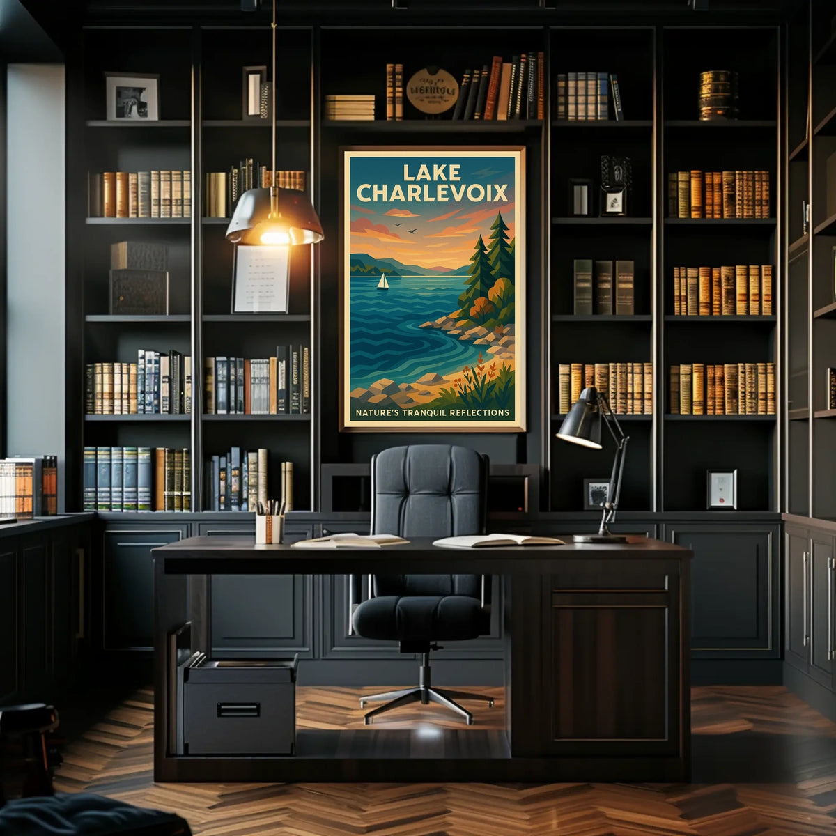 Lake Charlevoix NatureS Tranquil Poster