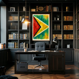 Abstract National Colors Poster