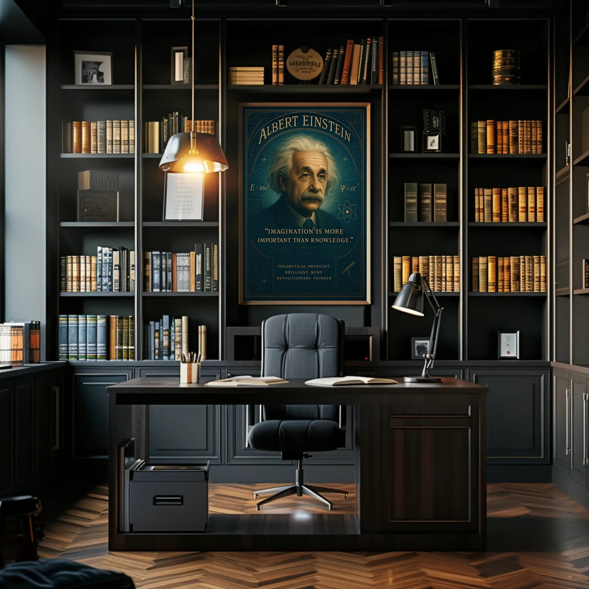 Theoretical Physicist Vintage Poster: Inspire Intellectual Pursuit