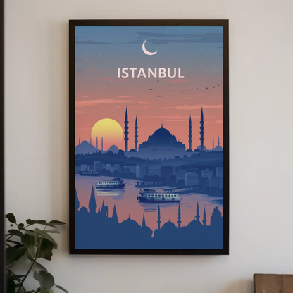 Istanbul: Sunset & Mosques Poster