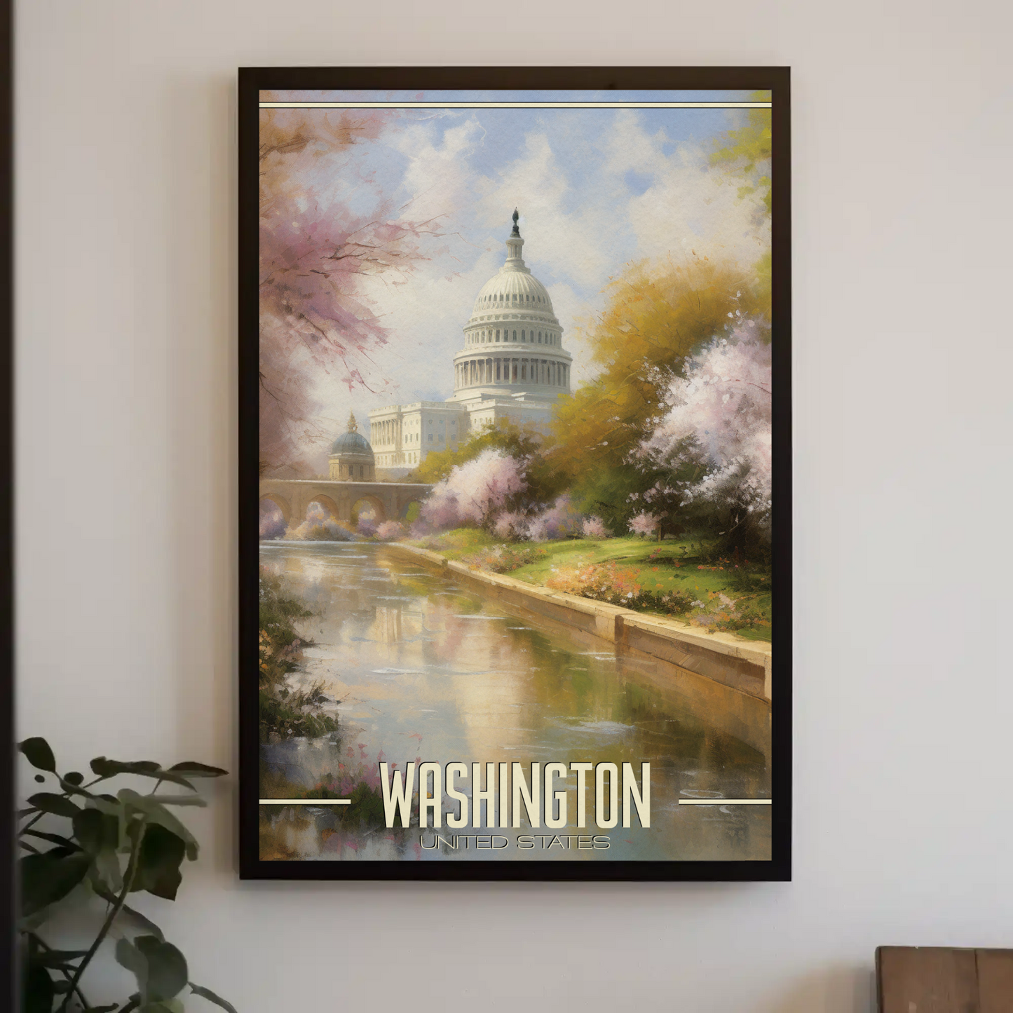 Washington DC United States Vintage Poster