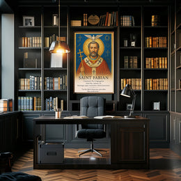 Saint Fabian Poster PosterGoat