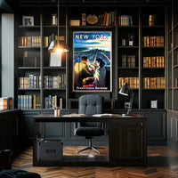 New York City Travel Glamorous Rail Poster Vintage Wall Art