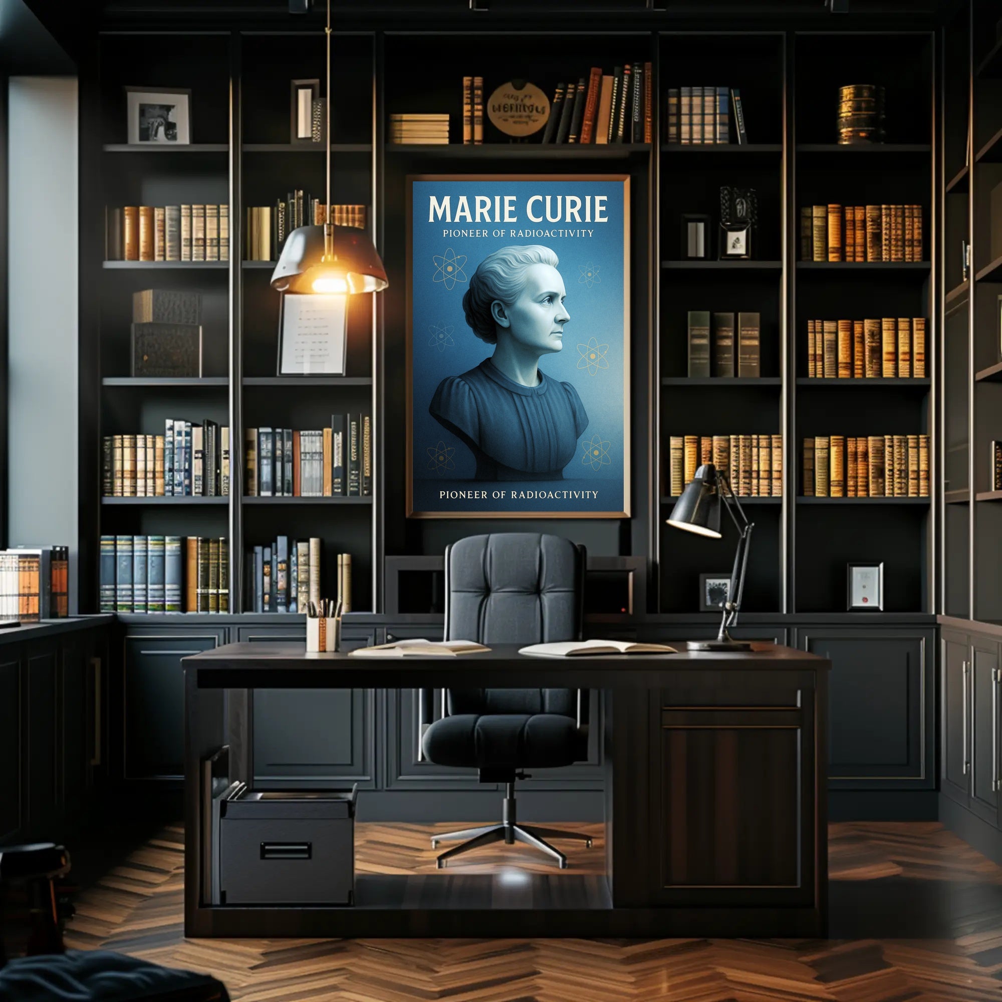 Marie Curie Pioneer of Radioactivity Poster PosterGoat