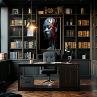 Futuristic Abstract Human AI Art Poster Print