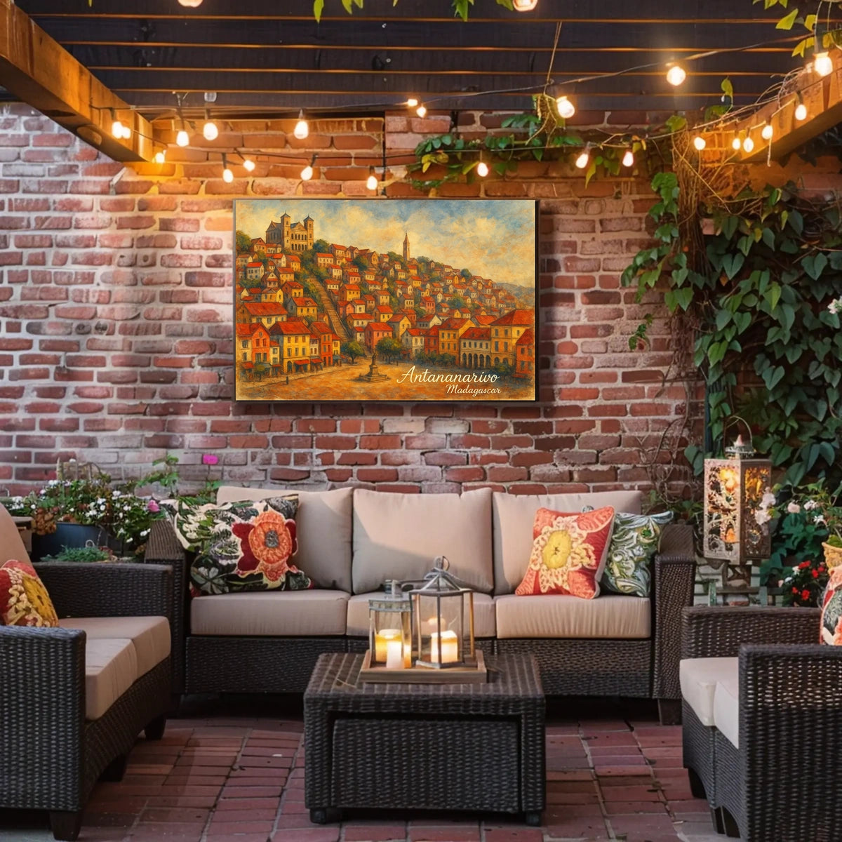 Antananarivo Cityscape Wanderlust Photo Realism Poster