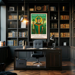 Saint Patrick Patron of Ireland Poster PosterGoat