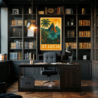 St. Lucia Travel Poster