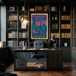 Milwaukee Brew City Poster