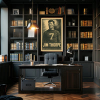 Jim Thorpe Iconic Athlete Poster