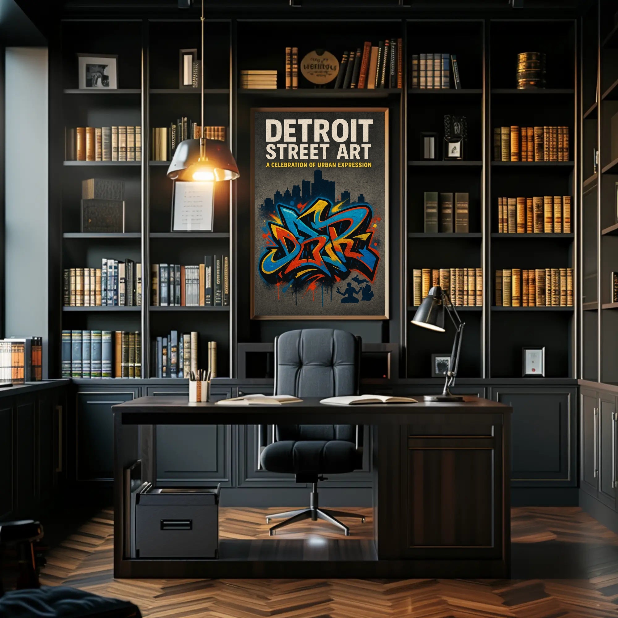 Detroit Street Art Wall Art Print PosterGoat