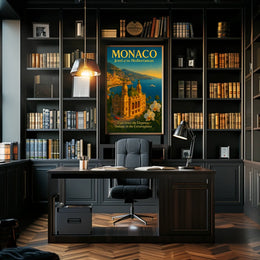 Monaco Jewel of the Mediterranean Poster