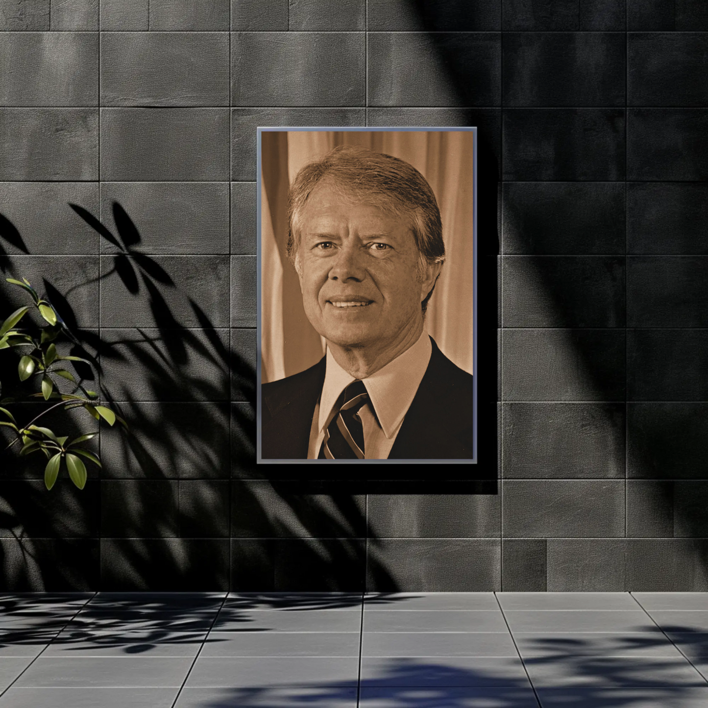 Jimmy Carter 39th President Sepia Photo