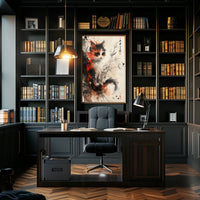 Whimsical Calico Cat Poster