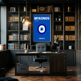MYKONOS Muse Eye Icon Greece Travel Poster PosterGoat