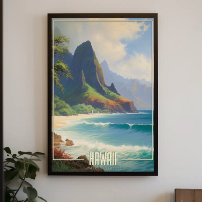 Hawaii Vintage Poster