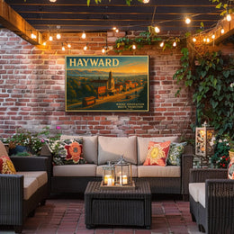 Hayward Travel Poster: Innovation Meets Tradition