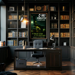 Lockheed C-141 Starlifter T-Tailed Titan Poster PosterGoat