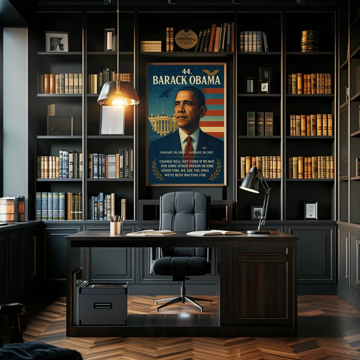 Barack Obama Leadership Iconic Historical or Presidential Poster