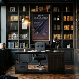 SR-71 Blackbird The Speed Icon Poster