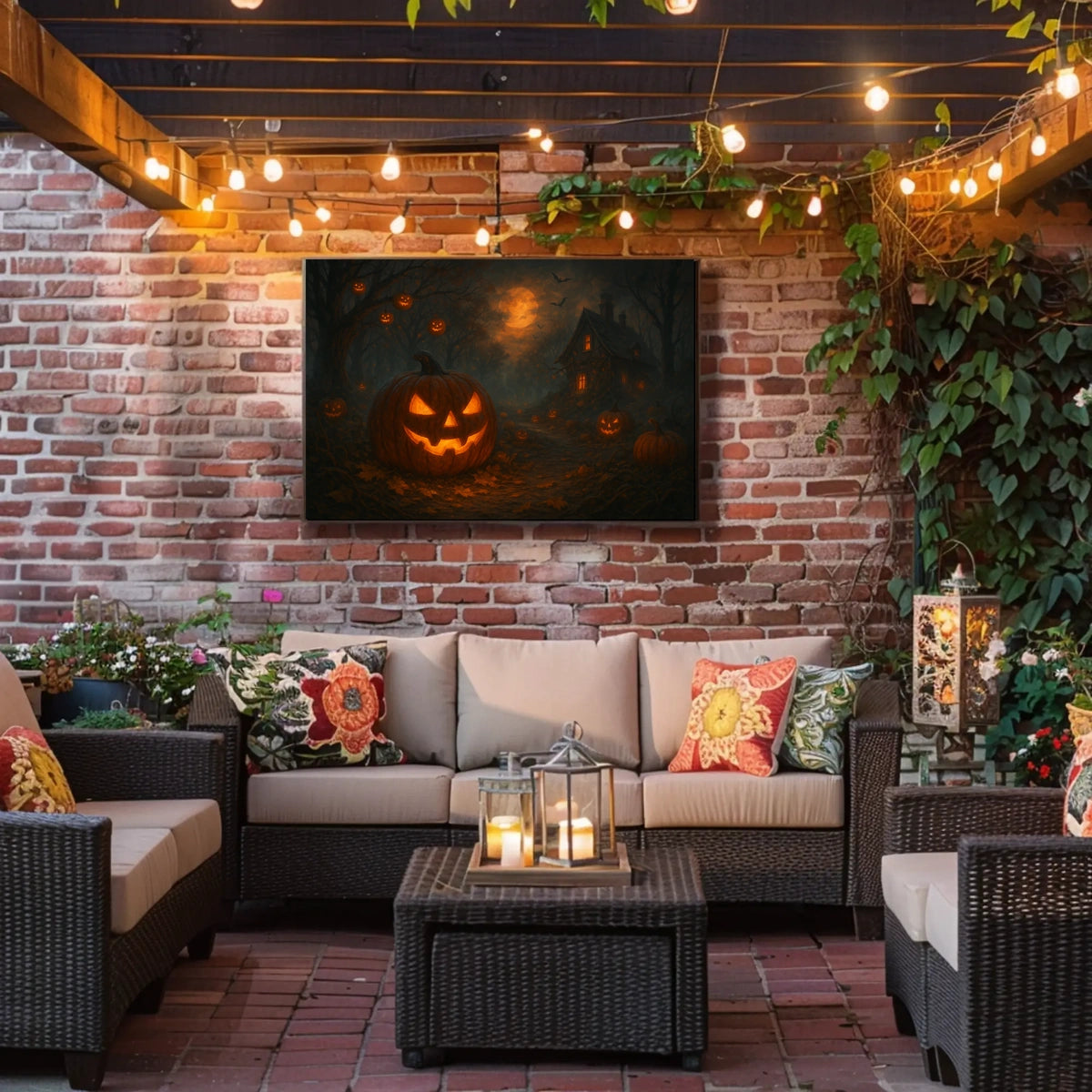 Gothic Haunted Spooky Halloween Night Poster