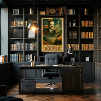 Herbert Hoover 31st President of the United States Layered Digital Collage Poster