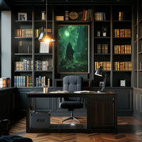 Mysterious Sorcerer in Enchanted Forest Fantasy or Mythology Poster PosterGoat