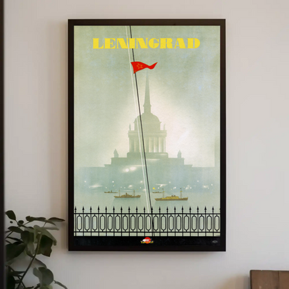 Leningrad Soviet Travel Poster