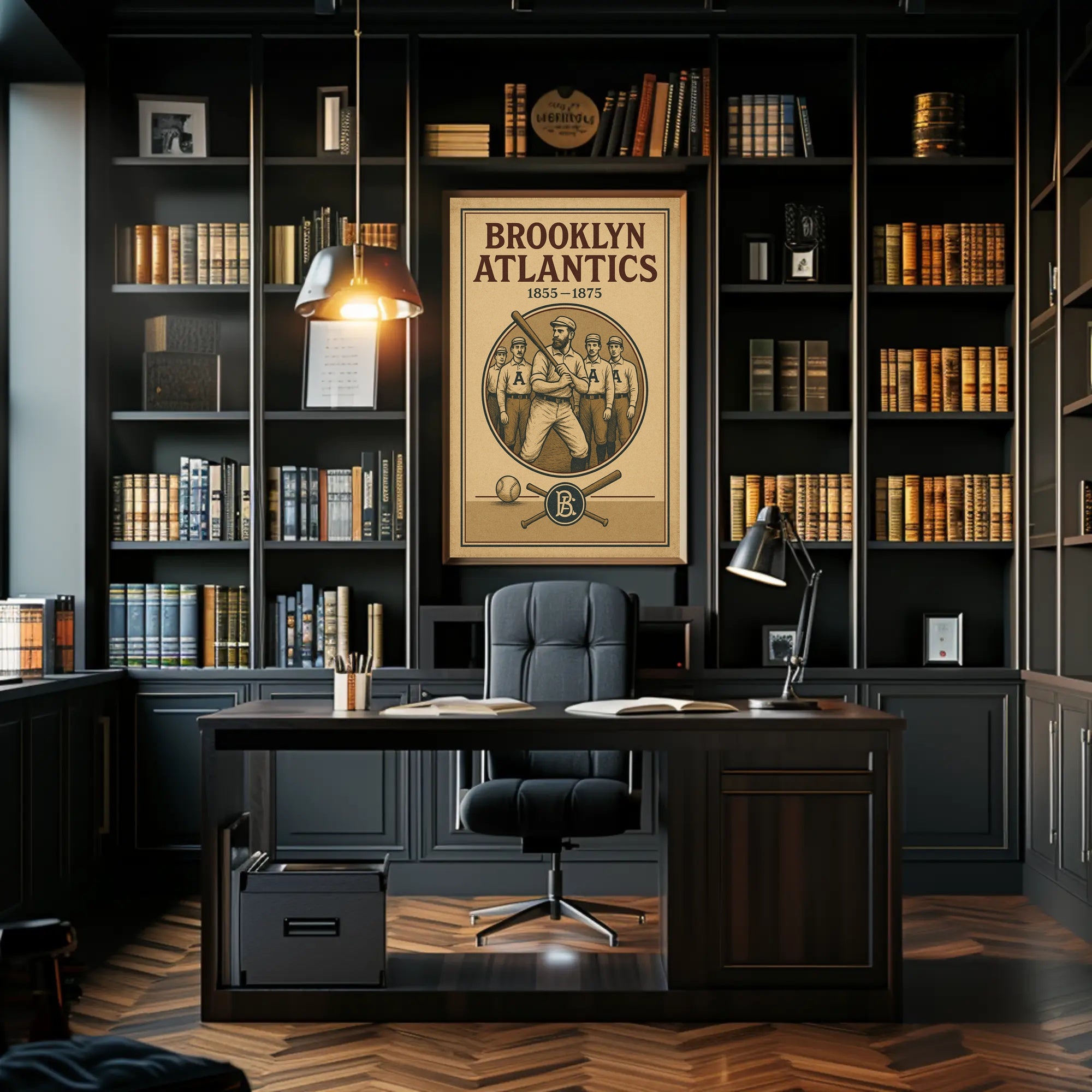 Brooklyn Atlantics Vintage Baseball Poster PosterGoat
