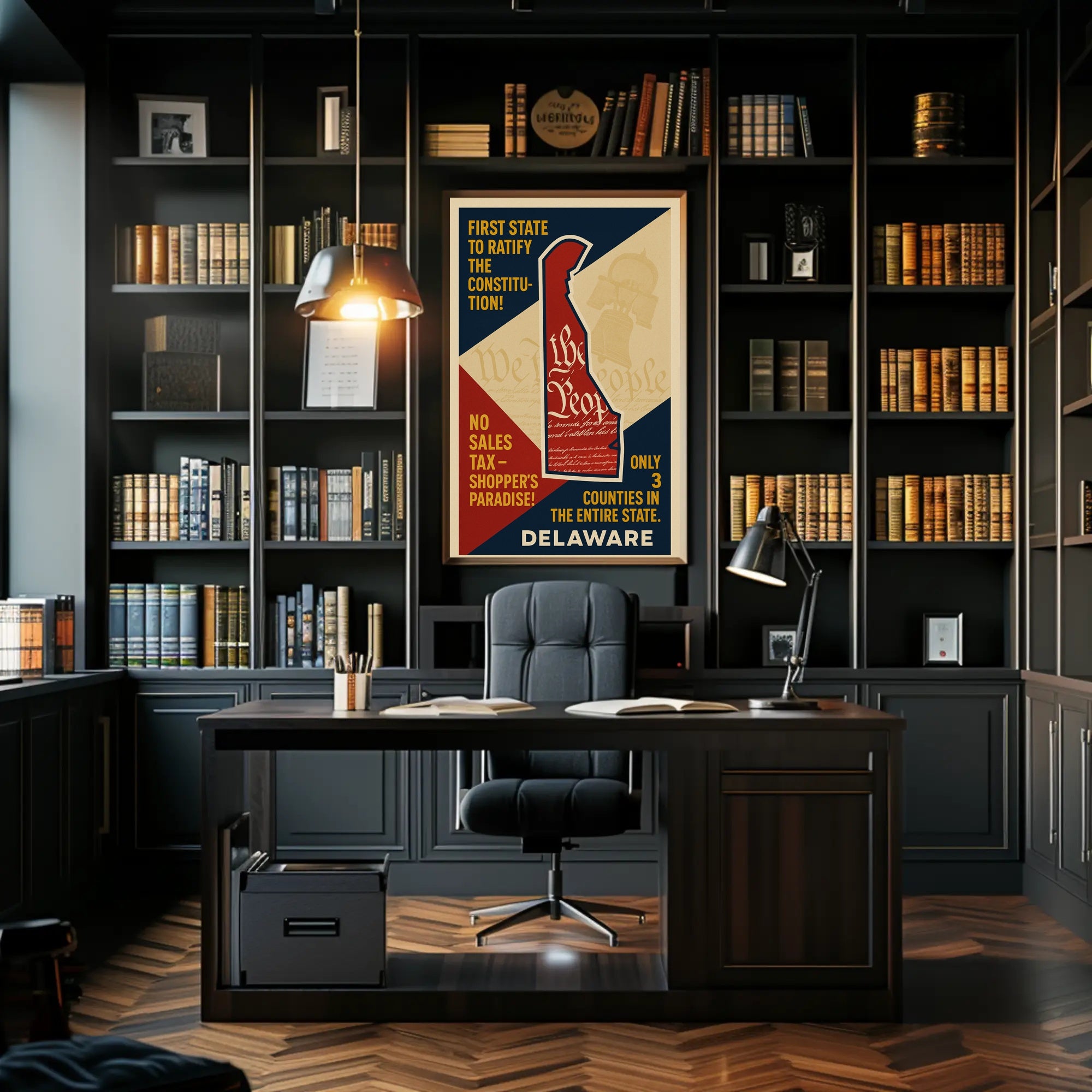 Delaware Constitution Ratification Poster PosterGoat