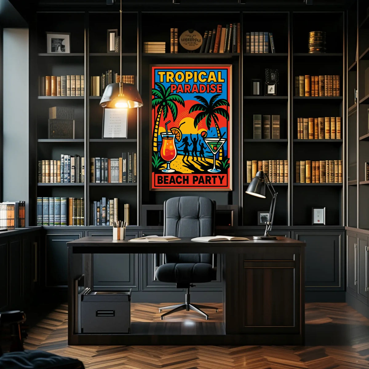 Tropical Paradise Beach Party Poster