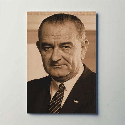 Lyndon Johnson 36th President Sepia Photo