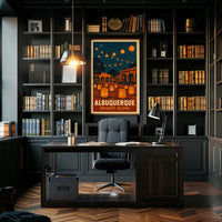 Albuquerque Desert Glow Poster