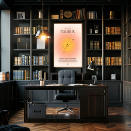 Taurus Constellation Zodiac Sign Poster - Astronomy Poster PosterGoat