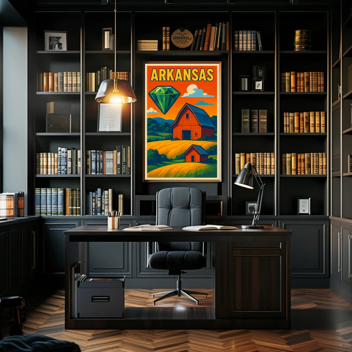 Arkansas Gemstone Landscape Poster