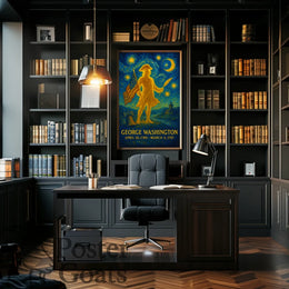 George Washington Starry Tribute Historical or Presidential Poster