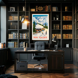 Sun Valley Ski Retreat Poster PosterGoat