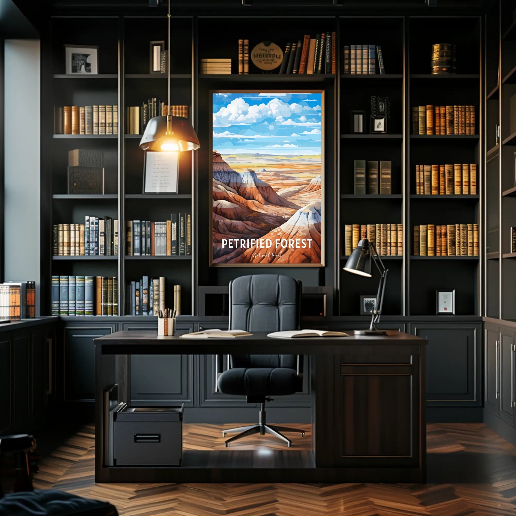 Petrified Forest National Park Vintage Travel Poster