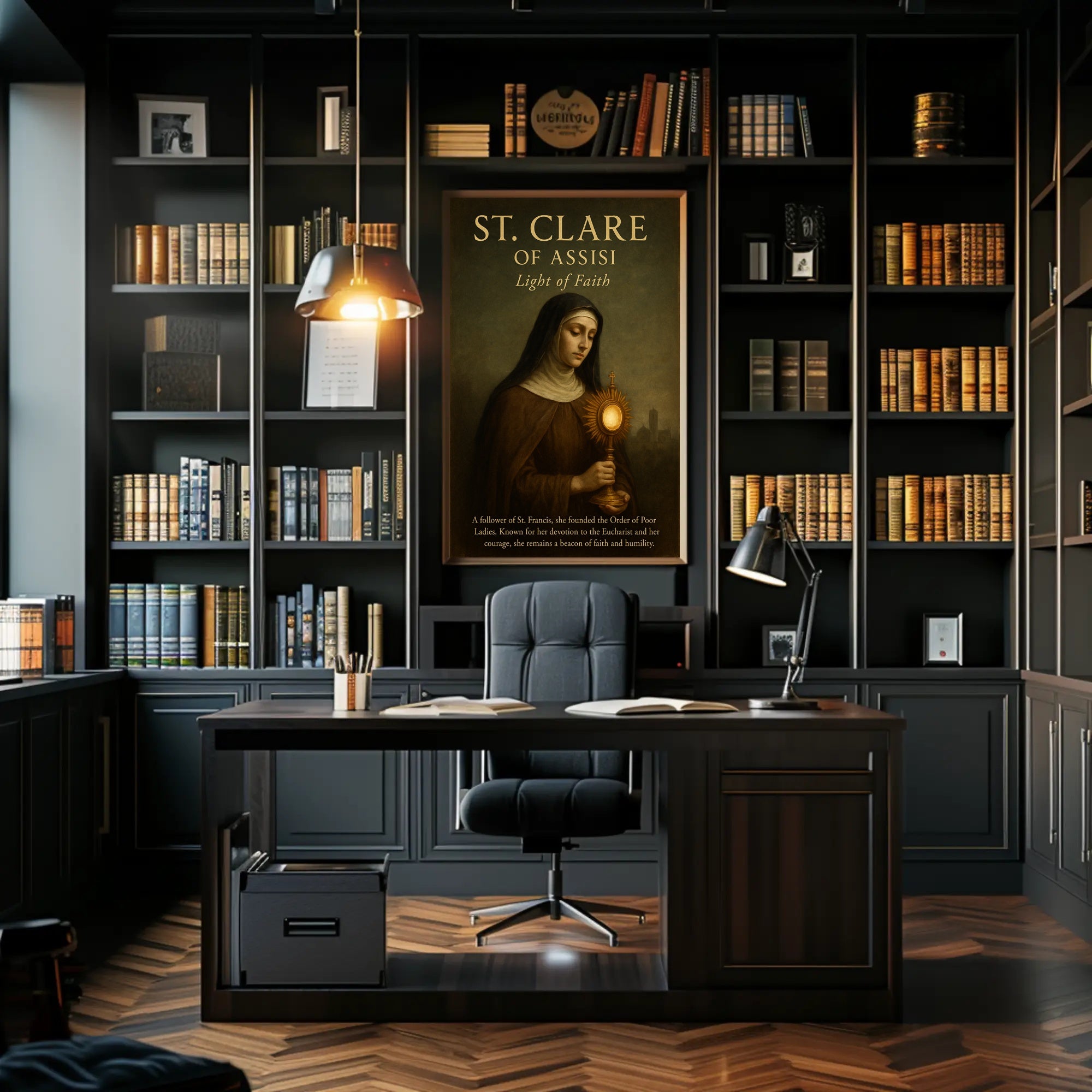 St. Clare Of Assisi Light Of Faith Poster