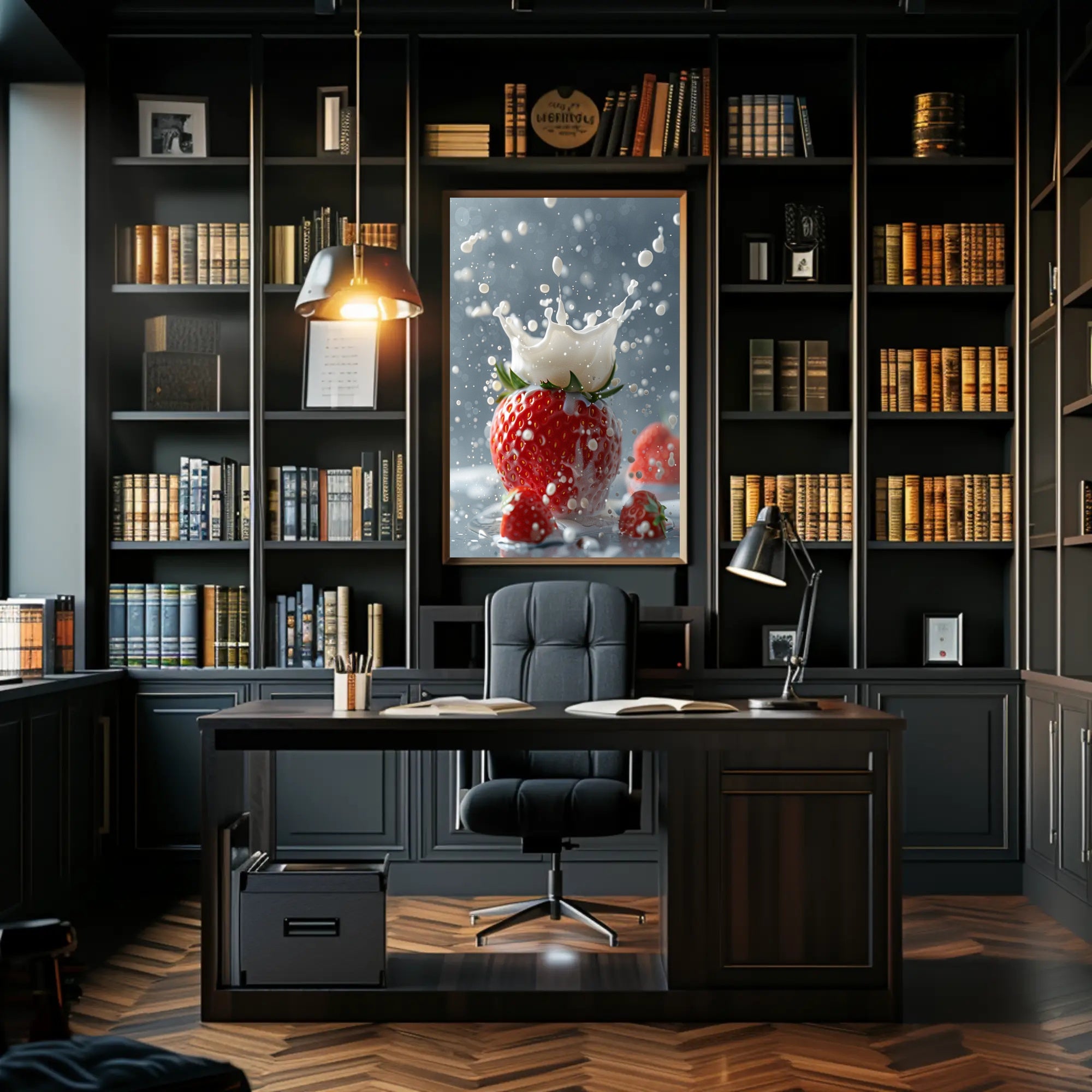 Strawberry Splash Poster