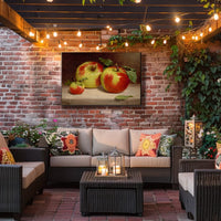 Photorealistic Apples Still Life: Artistic Poster