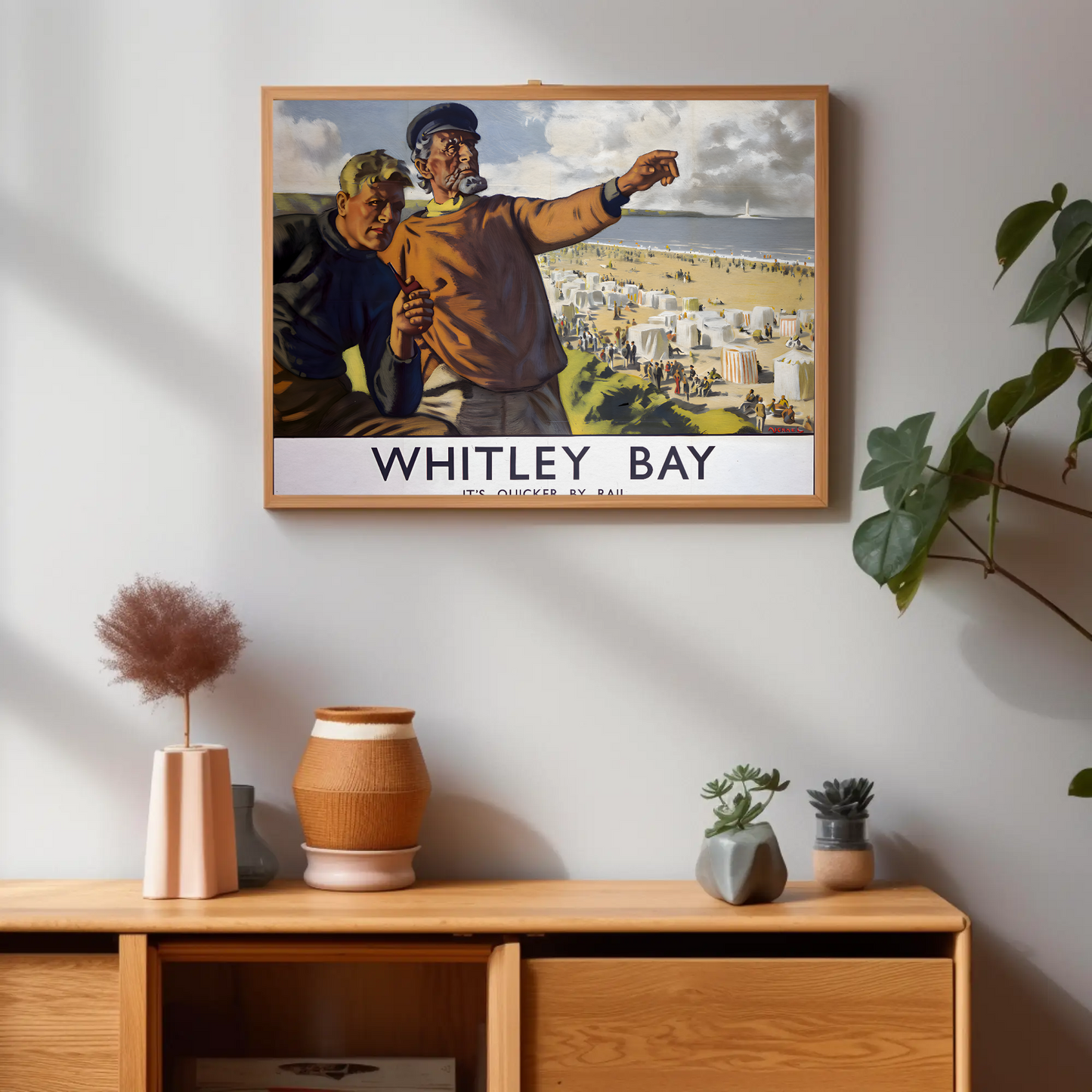 Whitley Bay Seaside Poster