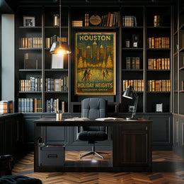 Houston Holiday Heights Poster