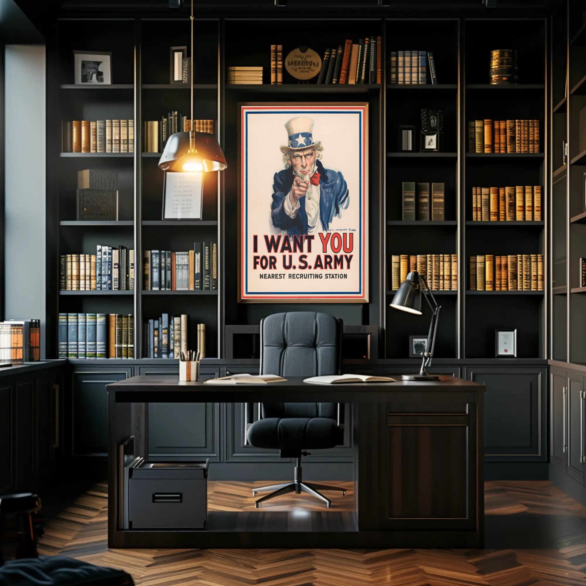 Uncle Sam Military Recruitment Call to Action Poster