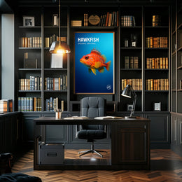 Hawkfish Ocean's Sentinel Poster PosterGoat