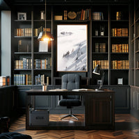 Serene Winter Landscape Alps National Park Poster