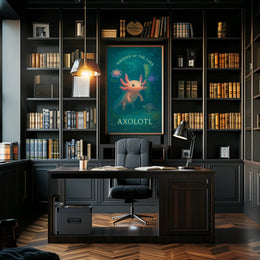 Axolotl Whimsical Poster Whisper Of The Lake Print